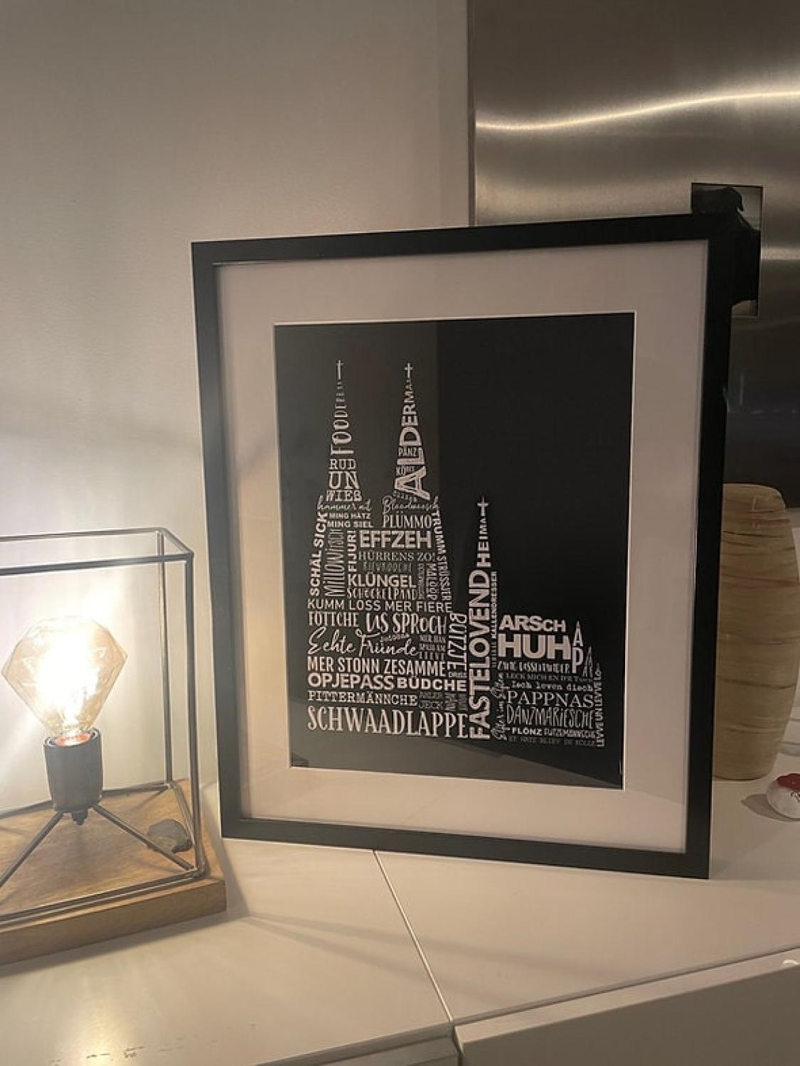 Poster - Dom op Kölsch schwarz